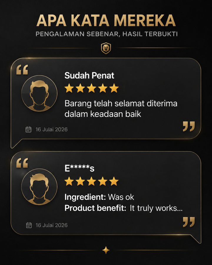 Review pelanggan Gambir Serawak Asli